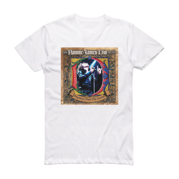 Ronnie James Dio Mightier Than The Sword The Ronnie James Dio Story Album Cover T-Shirt White