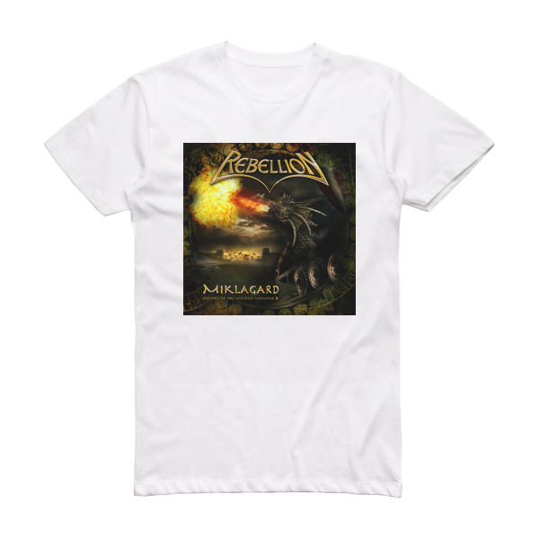 Rebellion Miklagard  The History Of The Vikings Volume Ii Album Cover T-Shirt White