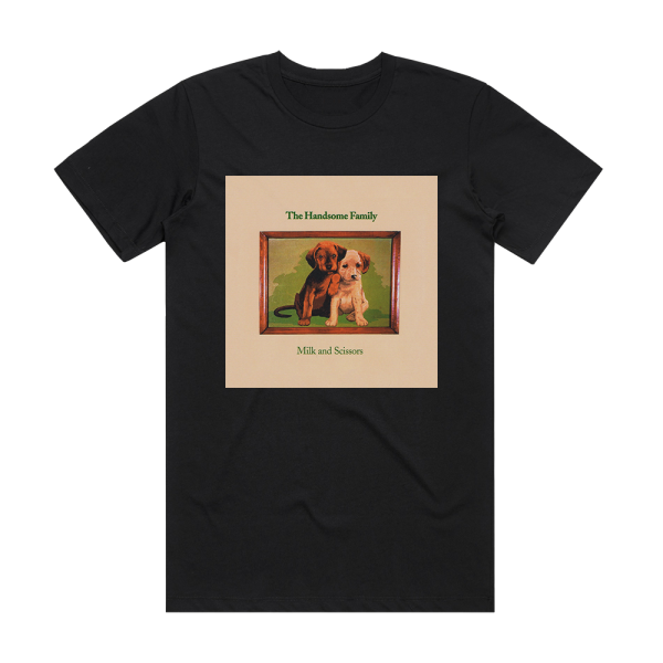 The Handsome Family Milk And Scissors Album Cover T-Shirt Black