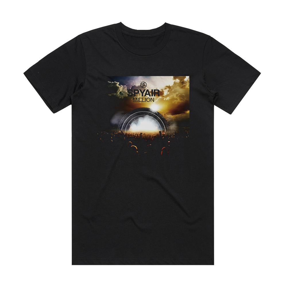 SPYAIR Million Album Cover T-Shirt Black