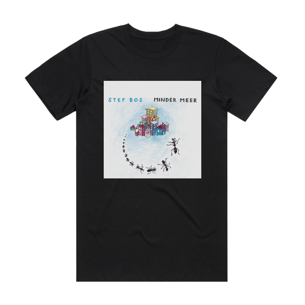 Stef Bos Minder Meer Album Cover T-Shirt Black