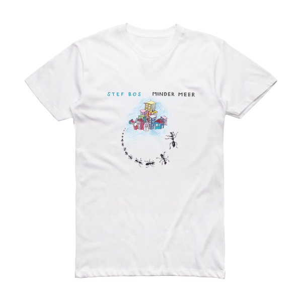 Stef Bos Minder Meer Album Cover T-Shirt White