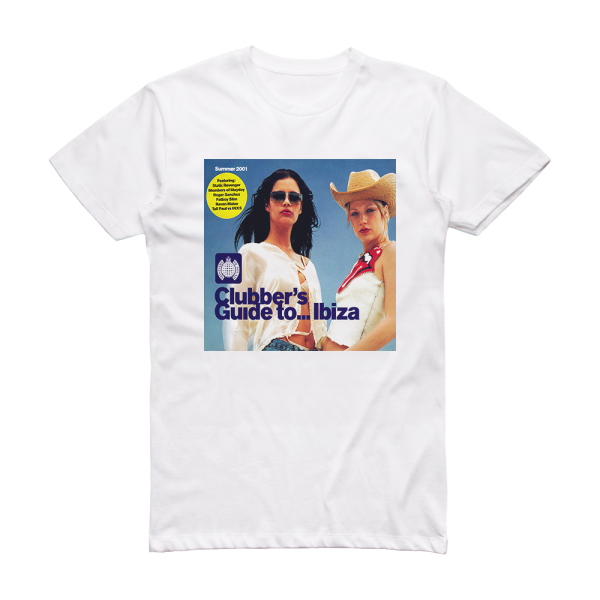 Various Artists Ministry Of Sound Clubbers Guide To Ibiza Summer 2001 Album Cover T-Shirt White