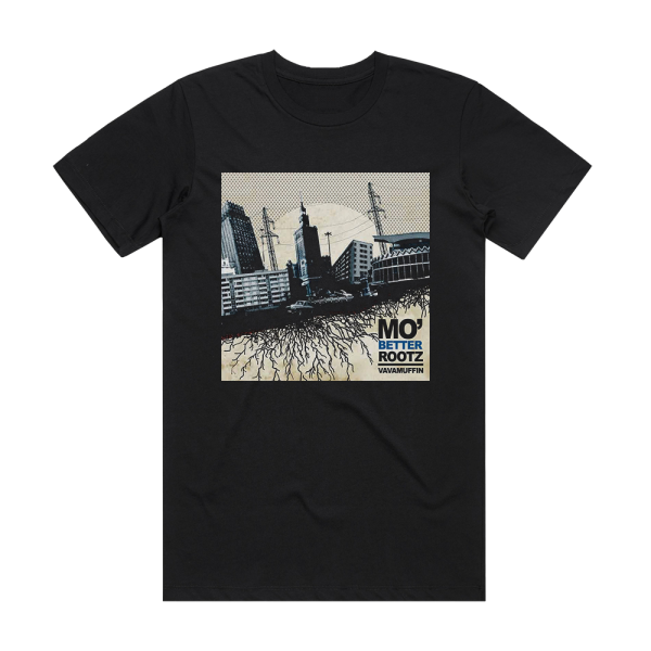 Vavamuffin Mo Better Rootz Album Cover T-Shirt Black