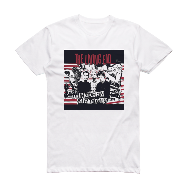 The Living End Modern Artillery Album Cover T-Shirt White