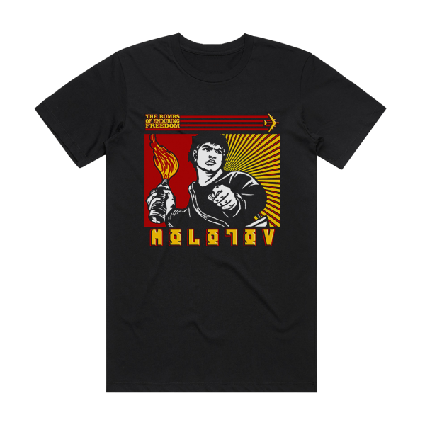 The Bombs of Enduring Freedom Molotov Album Cover T-Shirt Black