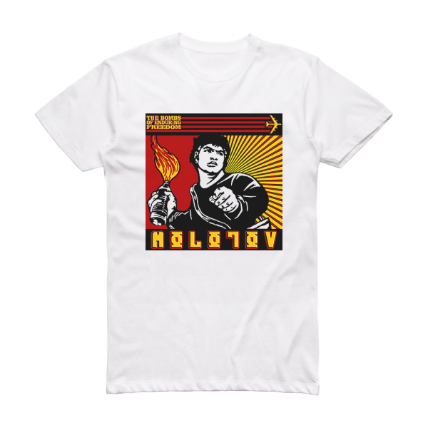 The Bombs of Enduring Freedom Molotov Album Cover T-Shirt White