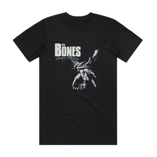 The Bones Monkeys With Guns Album Cover T-Shirt Black