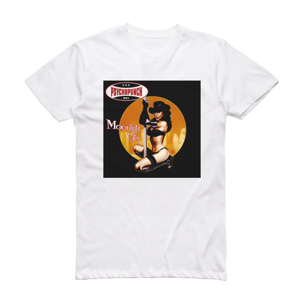 Psychopunch Moonlight City 2 Album Cover T-Shirt White