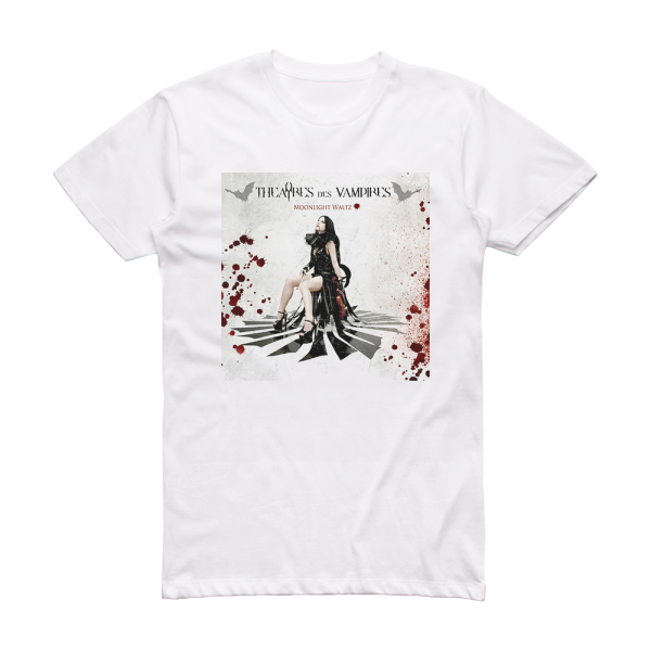 Theatres des Vampires Moonlight Waltz Album Cover T-Shirt White