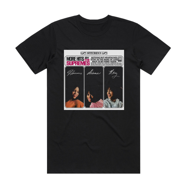 The Supremes More Hits By The Supremes Album Cover T-Shirt Black