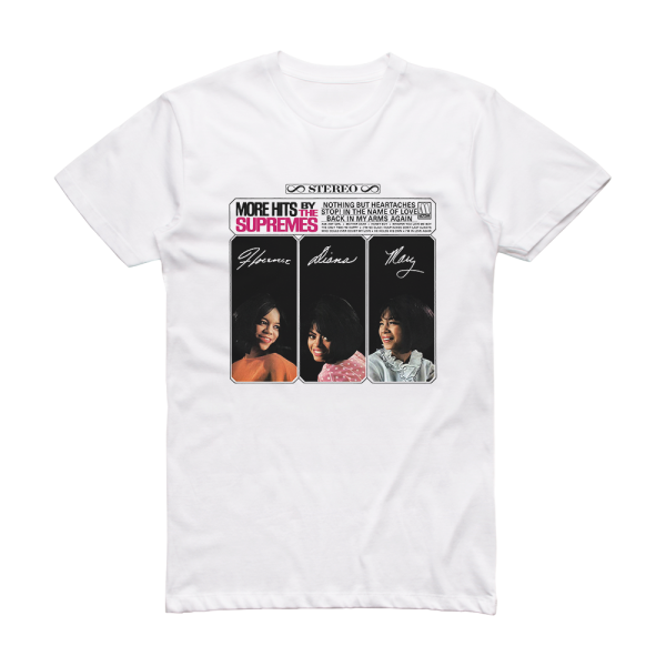 The Supremes More Hits By The Supremes Album Cover T-Shirt White