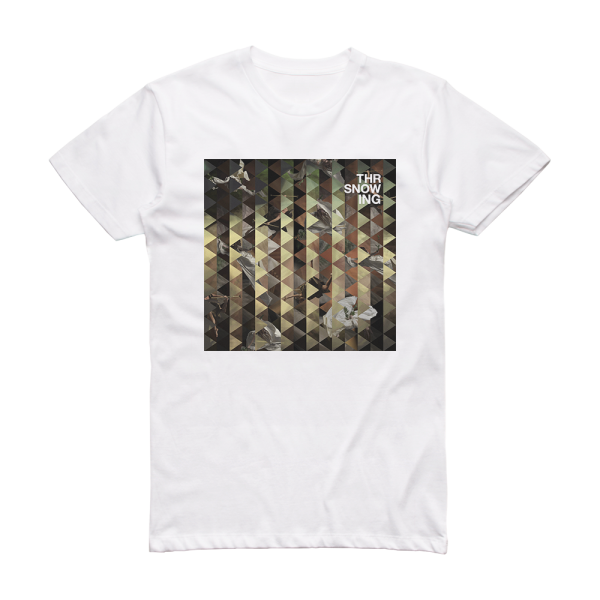 Throwing Snow Mosaic Album Cover T-Shirt White