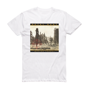 Royal Hunt Moving Target Album Cover T-Shirt White