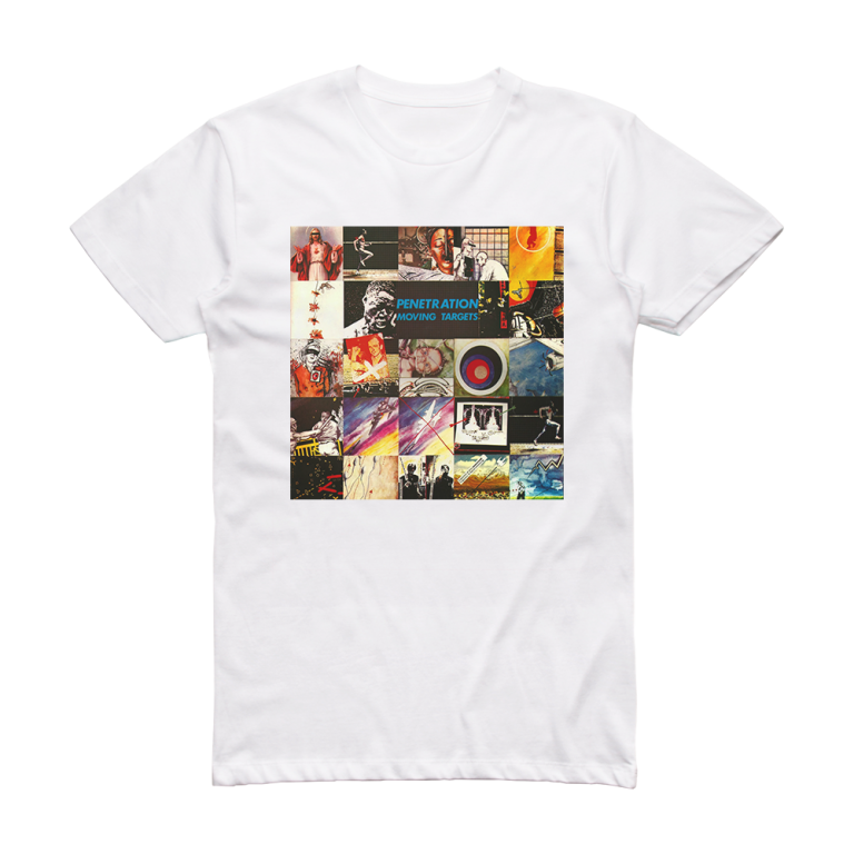 Penetration Moving Targets Album Cover T-Shirt White – ALBUM COVER T-SHIRTS