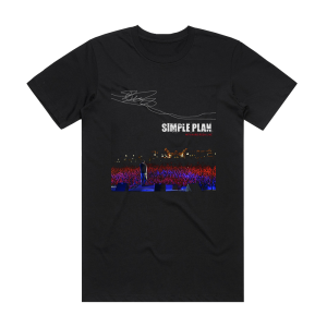 Simple Plan Mtv Hard Rock Live 1 Album Cover T-Shirt Black