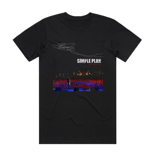 Simple Plan Mtv Hard Rock Live 1 Album Cover T-Shirt Black