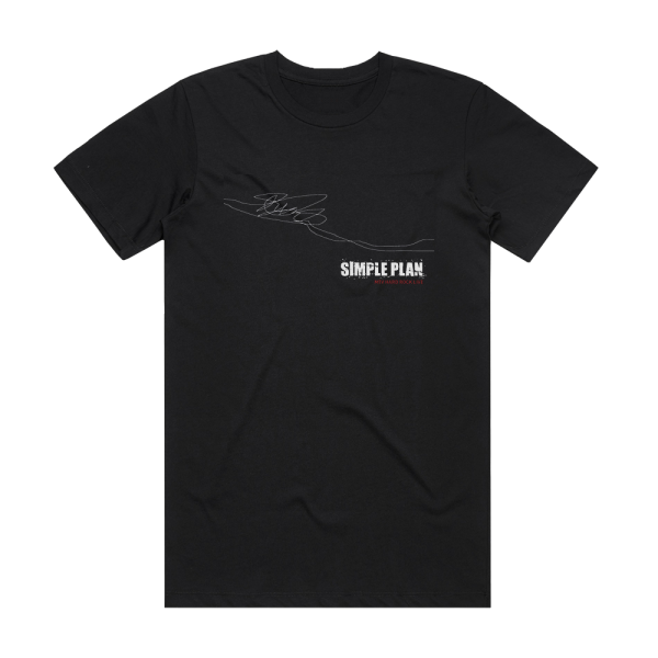 Simple Plan Mtv Hard Rock Live 2 Album Cover T-Shirt Black