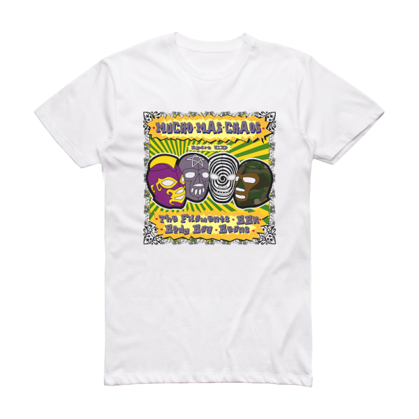 The Filaments Mucho Mas Chaos Album Cover T-Shirt White