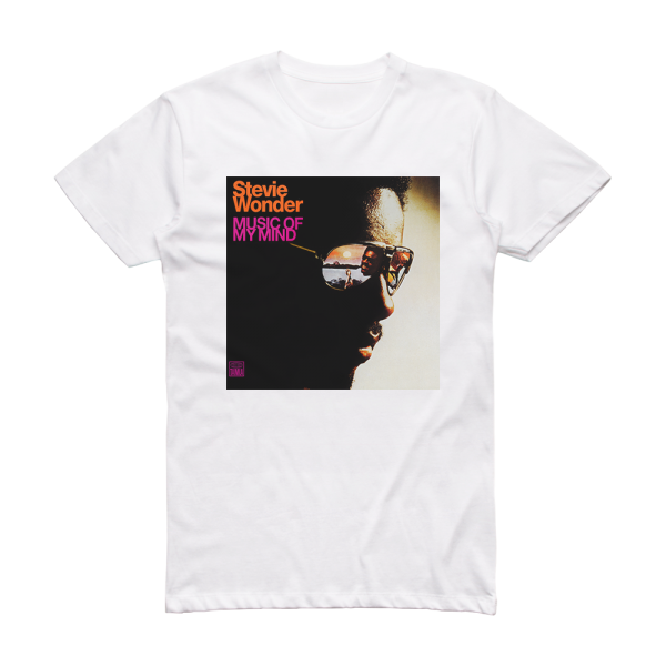 Stevie Wonder Music Of My Mind 1 Album Cover T-Shirt White