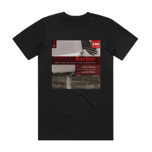Samuel Barber Music Of Samuel Barber St Louis Symphony Orchestra Feat Conductor Leonard Slatkin Album Cover T-Shirt Black