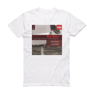 Samuel Barber Music Of Samuel Barber St Louis Symphony Orchestra Feat Conductor Leonard Slatkin Album Cover T-Shirt White