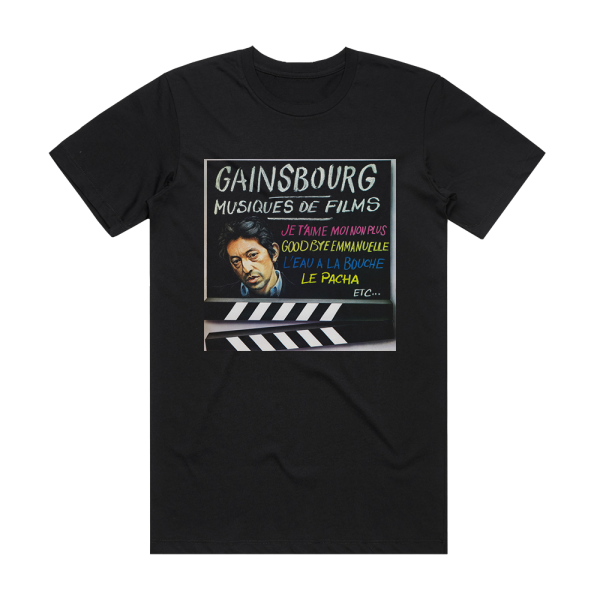 Serge Gainsbourg Musiques De Films Album Cover T-Shirt Black