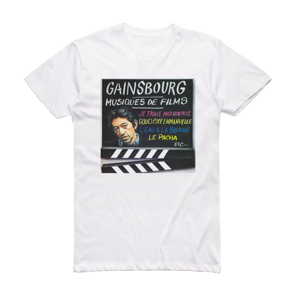 Serge Gainsbourg Musiques De Films Album Cover T-Shirt White