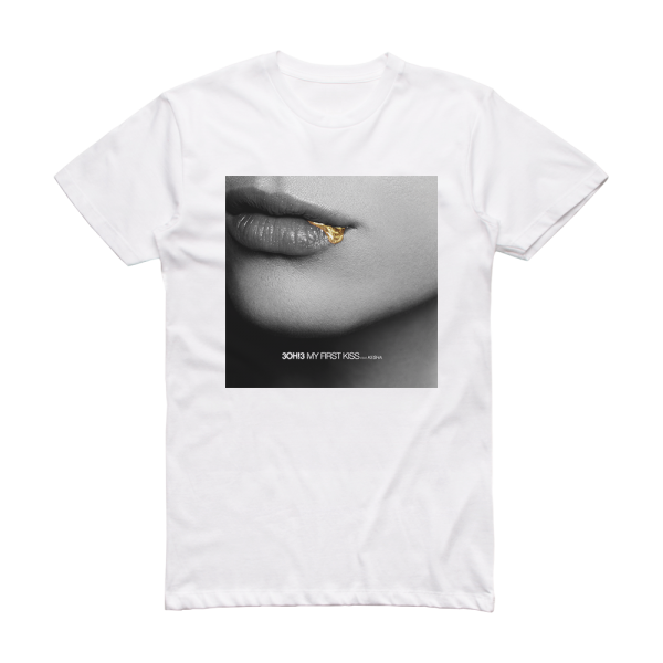 3OH3 My First Kiss 1 Album Cover T-Shirt White