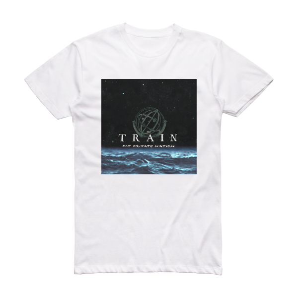 Train My Private Nation Album Cover T-Shirt White