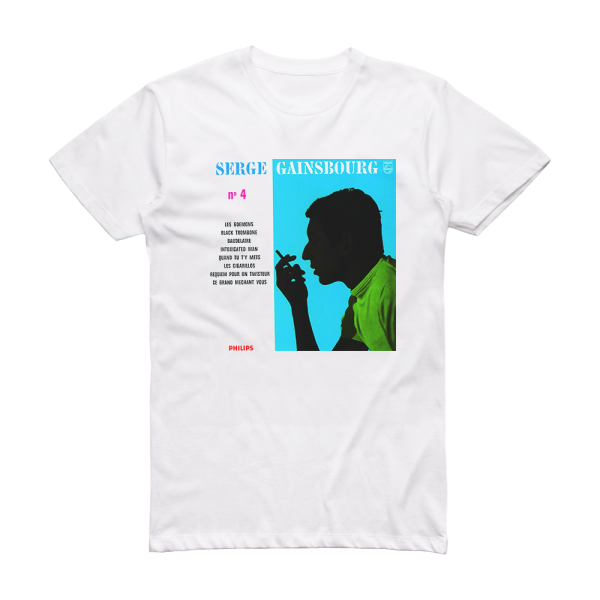 Serge Gainsbourg N4 Album Cover T-Shirt White