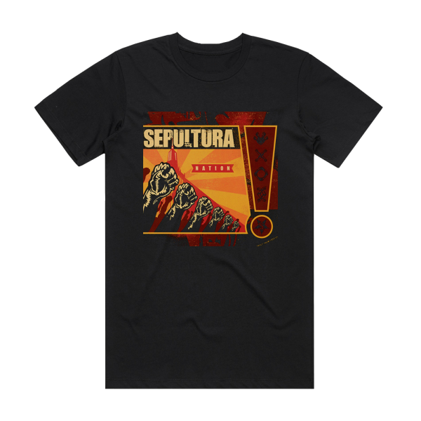 Sepultura Nation Album Cover T-Shirt Black