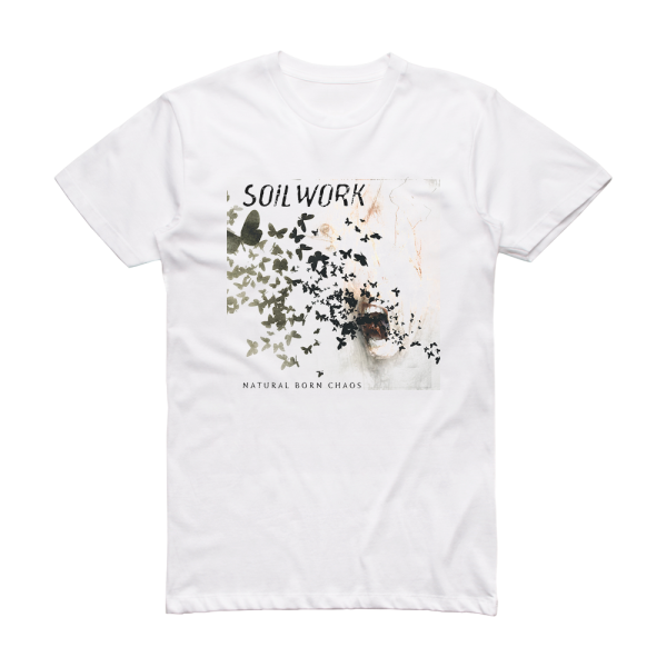 Soilwork Natural Born Chaos Album Cover T-Shirt White