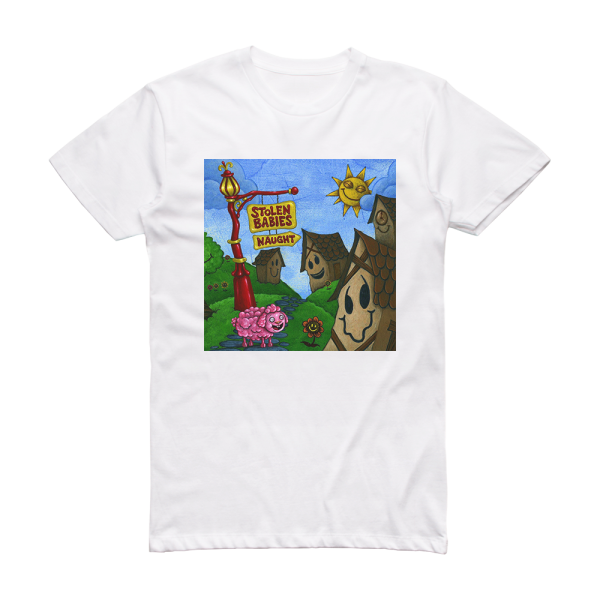 Stolen Babies Naught Album Cover T-Shirt White