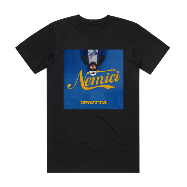 Piotta Nemici Album Cover T-Shirt Black