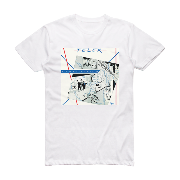 Telex Neurovision Album Cover T-Shirt White