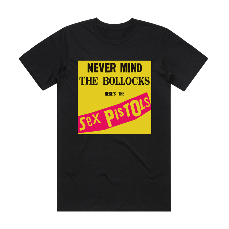 Sex Pistols Never Mind The Bollocks Heres The Sex Pistols 2 Album Cover T Shirt Black Album 