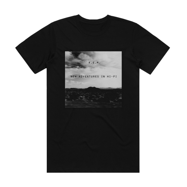 R E M New Adventures In Hi Fi Album Cover T-Shirt Black