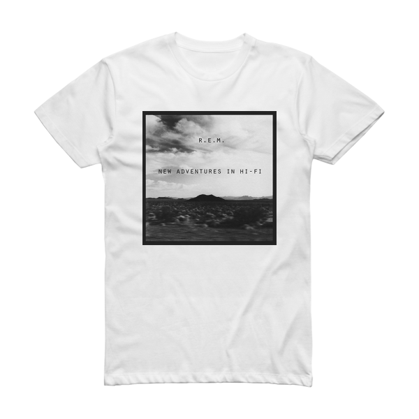 R E M New Adventures In Hi Fi Album Cover T-Shirt White