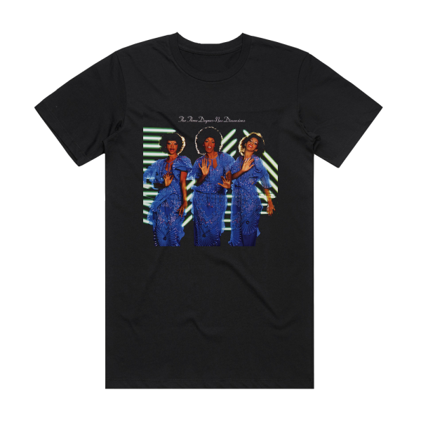 The Three Degrees New Dimensions Album Cover T-Shirt Black