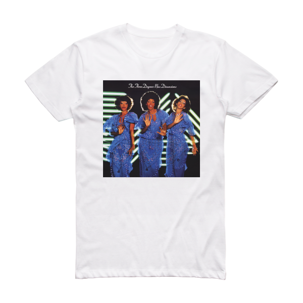 The Three Degrees New Dimensions Album Cover T-Shirt White