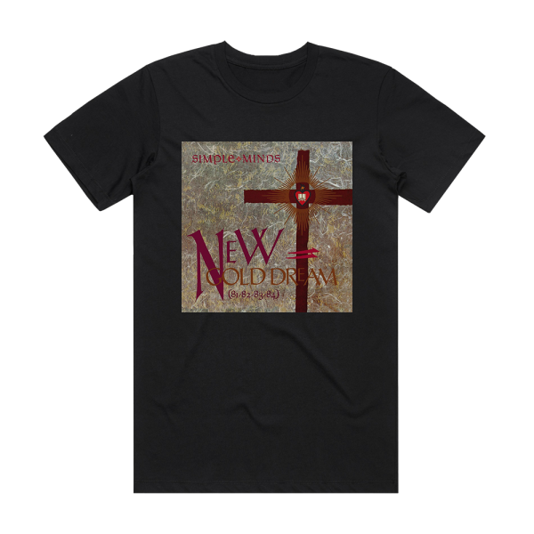 Simple Minds New Gold Dream 81 82 83 84 1 Album Cover T-Shirt Black