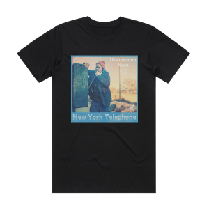 Uncommon Nasa New York Telephone Album Cover T-Shirt Black