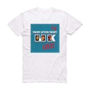U K Night After Night Album Cover T-Shirt White