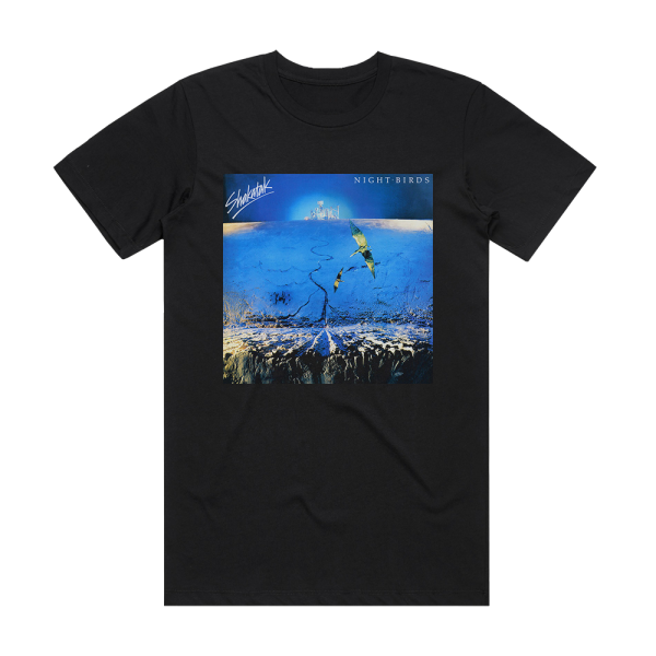 Shakatak Night Birds Album Cover T-Shirt Black