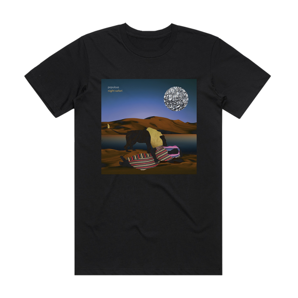 Populous Night Safari Album Cover T-Shirt Black