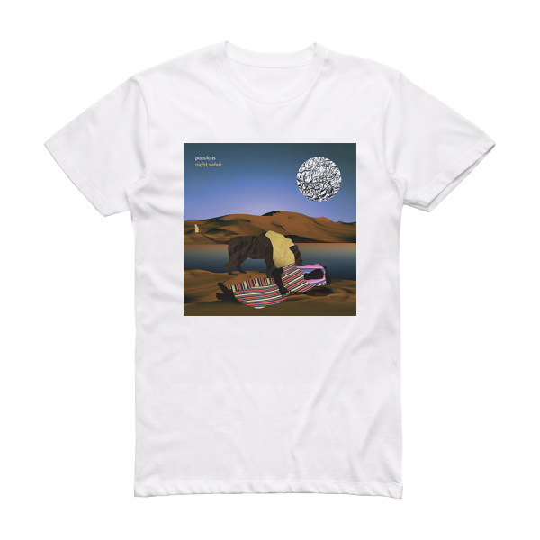 Populous Night Safari Album Cover T-Shirt White