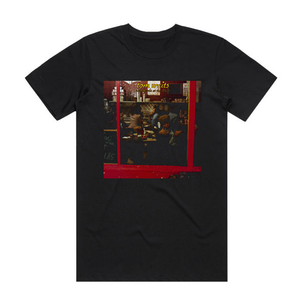 Tom Waits Nighthawks At The Diner Album Cover T-Shirt Black
