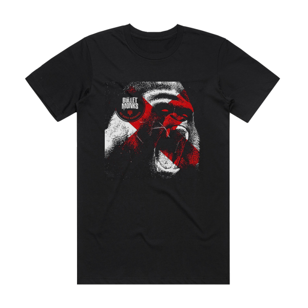 The Bullet Monks No More Warnings Album Cover T-Shirt Black