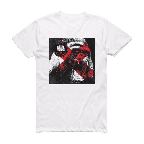 The Bullet Monks No More Warnings Album Cover T-Shirt White